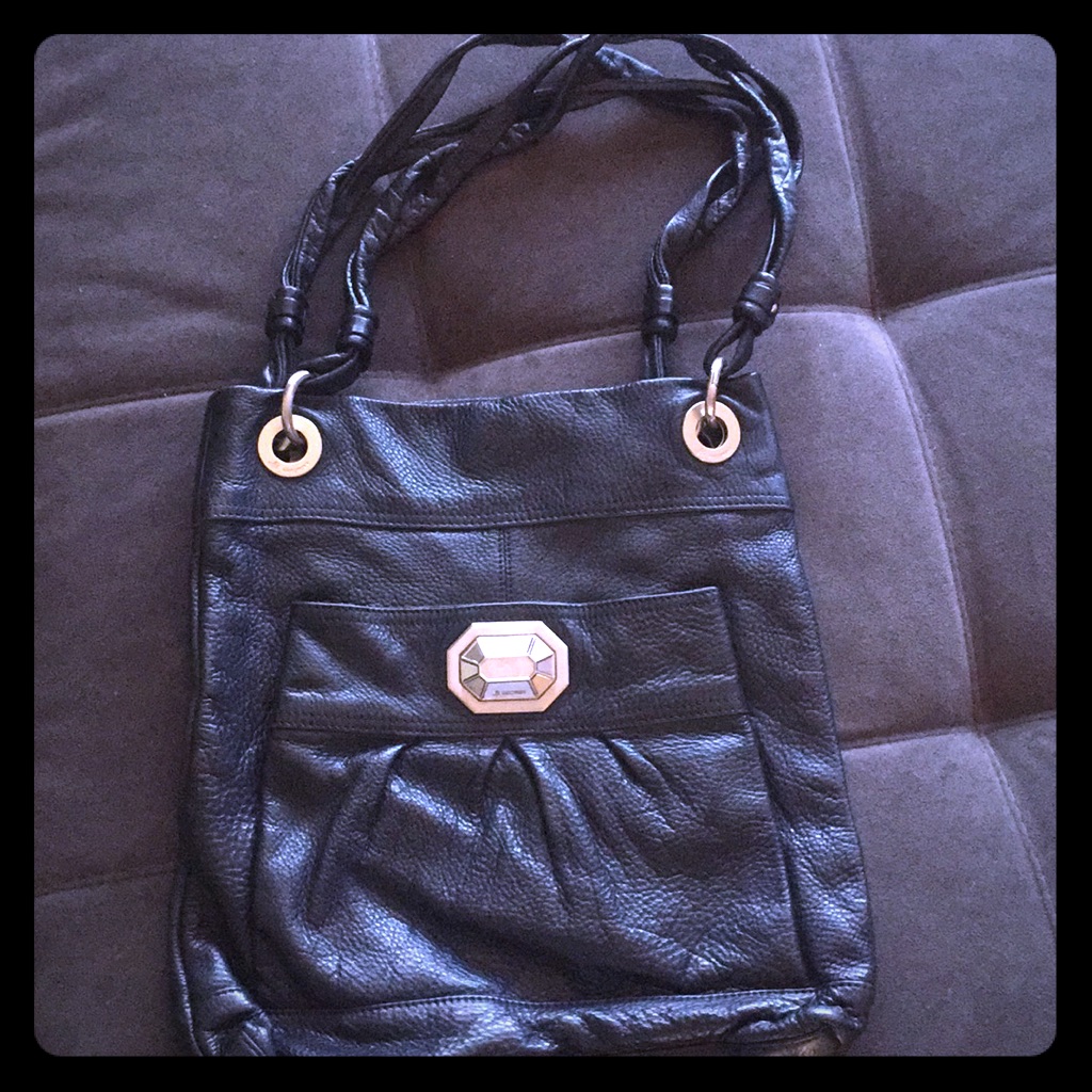 B Makowsky 100 Crushed Leather Bag Brand New